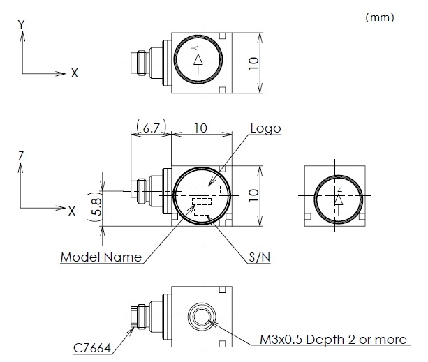 730ZT / 731ZT / 730ZW Outline Dimensions
