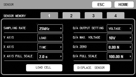 Up to 16 sets of measurement condition can be saved as works.